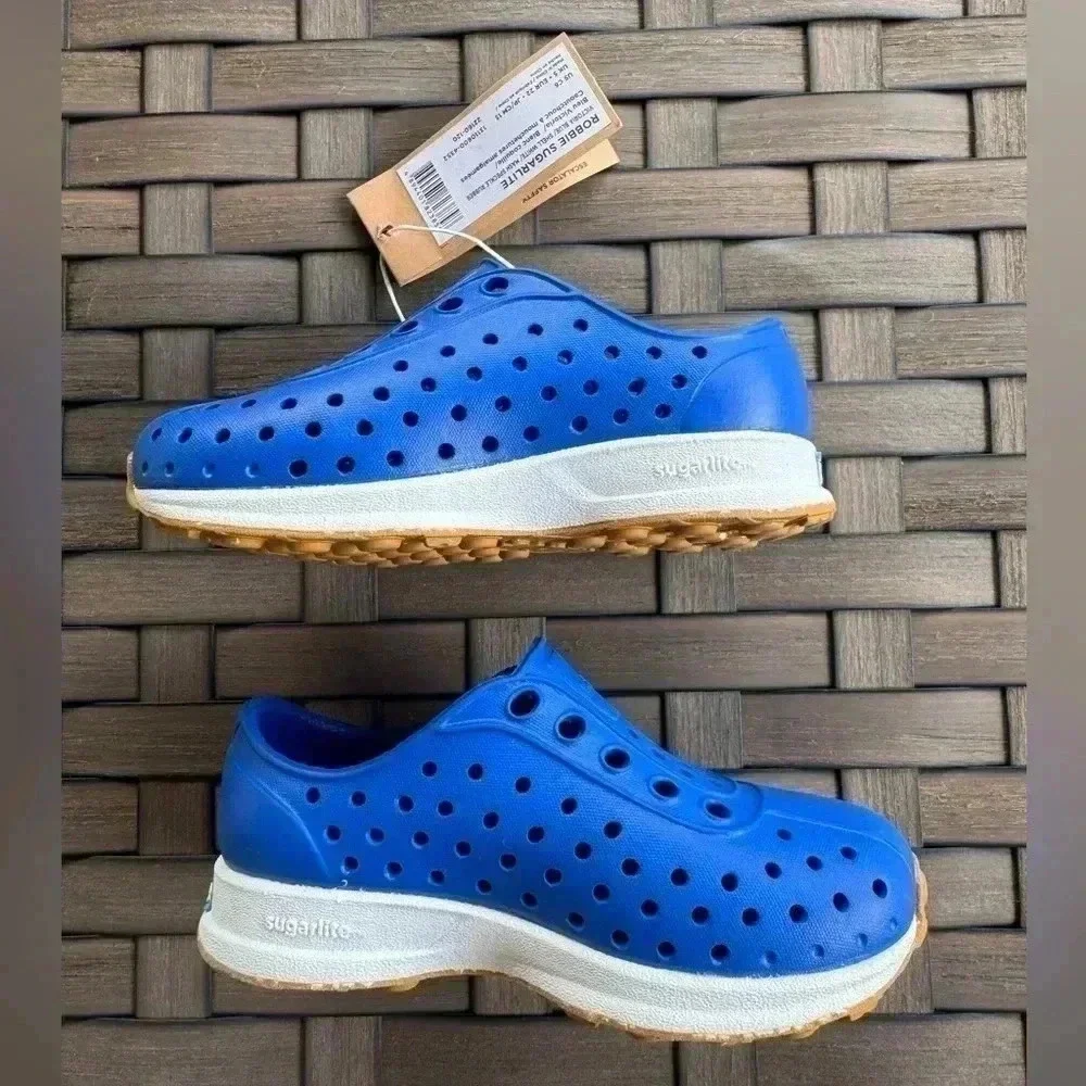Native Kids‎ Robbie Sugarlite - Victoria Blue/Shell White/Mash Speckle Rubber C6